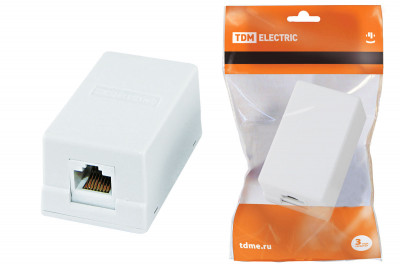 Компьютерная розетка 1xRJ-45 TDM Electric, SQ1809-0003