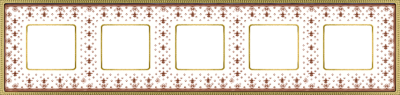 FD01475MAOB Fede Belle Epoque Porcelain Рамка 5-ная, Brown Lys-Bright Gold