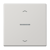 Клавиша для KNX кнопки, 1 группа, с окошком и символами"стрелки"; дюропласт; светло-серый, LS101KO5PLG