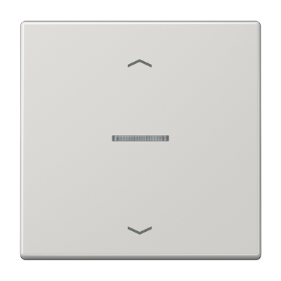 Клавиша для KNX кнопки, 1 группа, с окошком и символами"стрелки"; дюропласт; светло-серый, LS101KO5PLG