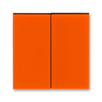 Клавиша двойная перекидная для выкл-ля/кнопки пластик оранжевый глянцевая IP20 ABB LEVIT