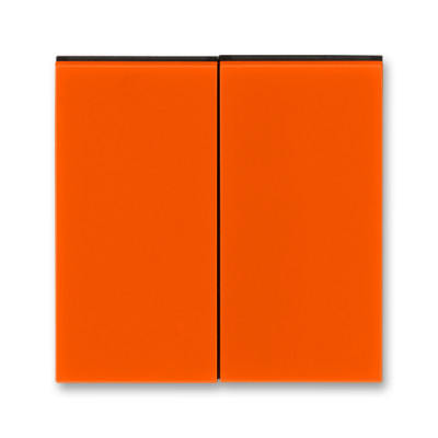Клавиша двойная перекидная для выкл-ля/кнопки пластик оранжевый глянцевая IP20 ABB LEVIT