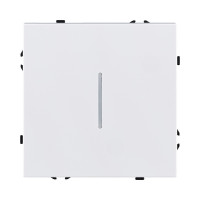 Выключатель 1-клавишный 10А/250В с LED подсветкой, белый матовый Kollinger Eclipse EC-007WH Выключатель 1-клавишный 10А/250В с LED подсветкой, белый матовый Kollinger Eclipse EC-007WH