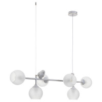 Arte Lamp GEMELLI, Подвес, цвет арматуры - БЕЛО-ЗОЛОТОЙ, цвет плафона/декора - БЕЛЫЙ, 6х60W E27, A2150SP-6WG