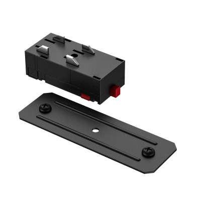 Denkirs TR2101-BK Прямой соединитель для шинопровода SMART черный