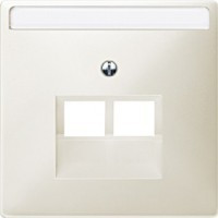SD Накладка для комп./тлф. розетки 2хRJ45, беж.