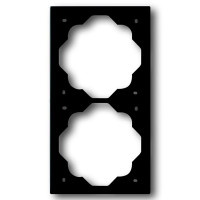 1722-775 1754-0-4425 Impuls Рамка 2-постовая, чёрный бархат 2 1722-775 1754-0-4425 Impuls Рамка 2-постовая, чёрный бархат 2