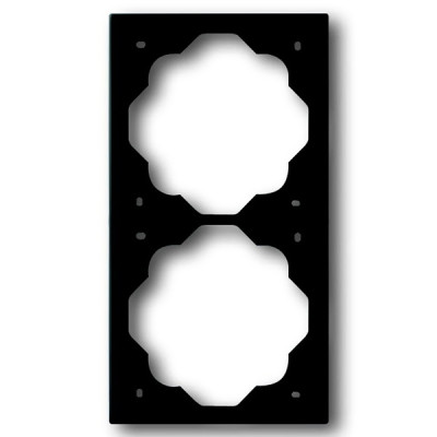 1722-775 1754-0-4425 Impuls Рамка 2-постовая, чёрный бархат 2