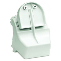 ДКС Адаптер для оптоволоконных разъемов 2хST, c системой пломбировки, белый, 2мод., 76618B