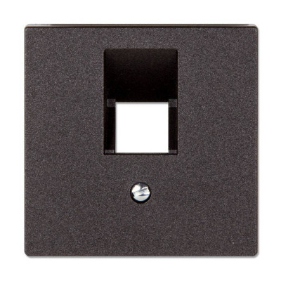 EP569-1BFPLUAAN - Накладка на одинарные UAE-розетки; термопласт; антрацит, Jung