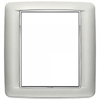 Vimar Накладка с закруглениями для 8 модулей серебро матовое, 20698.C13 Vimar Накладка с закруглениями для 8 модулей серебро матовое, 20698.C13