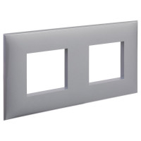 4404904 - ДКС Рамка ARTLEBEDEV, "Avanti", "Закаленная сталь", 2 поста