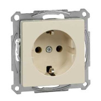 Розетка с з/к, без шторок без рамки, M-TREND, беж