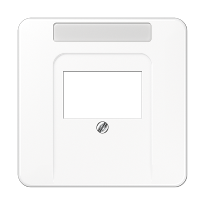 Крышка для ТАЕ розетки с полем для надписи; белая, CD569TNAWW