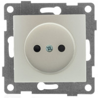 GUSI Bravo МЕХАНИЗМ Роз. 1-ой б/з с з/ш, скрытая установка, 16А, 250В. Цвет жемчуг., С10Р2-028