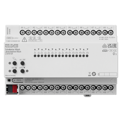 Актуатор коммутирующий, 16 каналов света/8 канала жалюзи; KNX , 230161SR