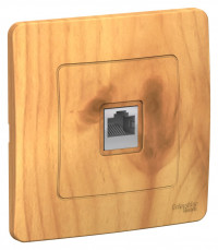 BLNIS045005 - BLANCA С/У РОЗЕТКА компьютерная RJ45, кат.5E, ЯСЕНЬ, Systeme Electric