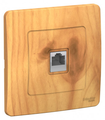 BLNIS045005 - BLANCA С/У РОЗЕТКА компьютерная RJ45, кат.5E, ЯСЕНЬ, Systeme Electric