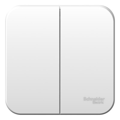 BLANCA О/У 2-клавишный ВЫКЛЮЧАТЕЛЬ (cх.5), 10А, 250B,БЕЛЫЙ