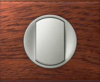 Legrand Выключатель 1-клавишный, вставка - титан,  материалы - Орех, серия Celiane