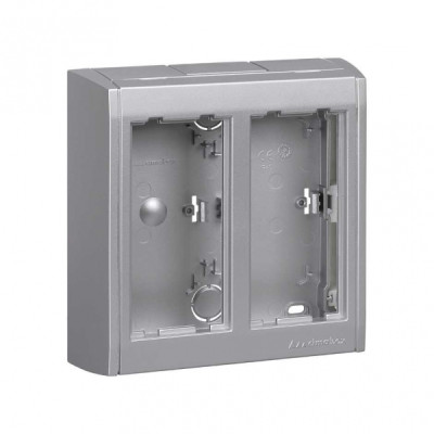 Simon Connect Алюминий Коробка Cima Pro в сборе для наружного монтажа на 2 Cima-модуля, SBC200-8