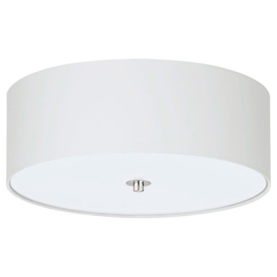 94918 Светильник потолочный PASTERI, 3х60W (E27), ?475, H195, никель мат./текстиль, белый