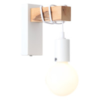 Evoluce SL1142.501.01 Светильник настенный Белый, Светлое дерево E27 1*60W