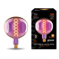 Лампа Gauss Filament G150 5W 250lm 1800К Е27 rainbow LED 1/6, 1007802103