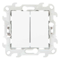 Simon Двухклавишный выкл Push&Go, бел, 2420398-030