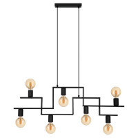 43365 Подвес FEMBARD, 7x60W (E27), L1005, B40, H1100, сталь, черный