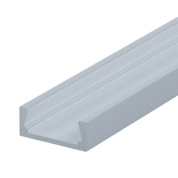 Donel,Накладной алюминиевый профиль,  15х6х2000. Цвет: Анодированное серебро,Серия:DN8ALE, DN18522Alu