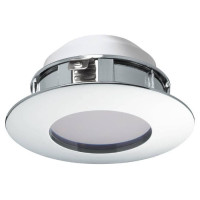 95818 Светодиод. встраиваемый светильник PINEDA, 1х6W(LED), ?78, IP44, пластик, хром