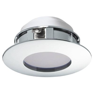 95818 Светодиод. встраиваемый светильник PINEDA, 1х6W(LED), ?78, IP44, пластик, хром