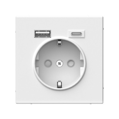 GAL001332 - ARTGALLERY РОЗЕТКА 16А с 2 USB A+C, 5В/2,4А/3,0А, 2х5В/1,5А, механизм, ЛОТОС, Systeme Electric