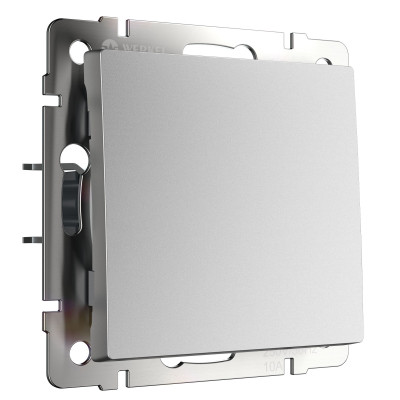 Werkel W1112065/ Выключатель одноклавишный проходной (серебряный матовый), a063608