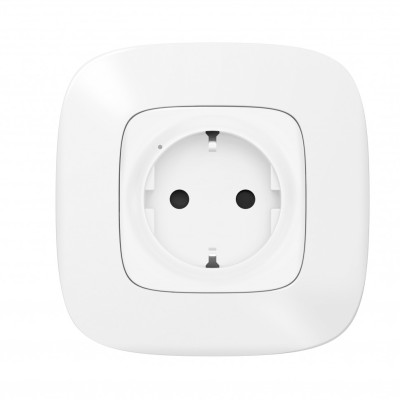 752554 - Valena Allure with NETATMO. Пакет для управления бытовыми электроприборами.  Умная розетка 2К+З 16А 230В + умный беспроводной 1-клавишный выключатель.Цвет Белый