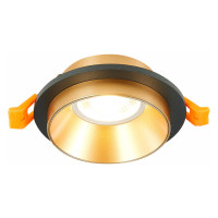 ST LUCE ST206.248.01 Св-к встр. Черный GU10 1*50W  IP20 D92xH38 220V Без ламп