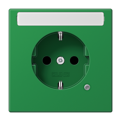 SCHUKO розетка с полем для надписи 9x58 мм, LS1520BFNAKOGN