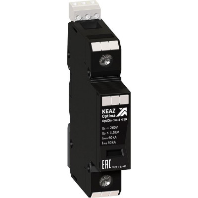 Ограничитель импульсных перенапряжений (УЗИП) OptiDin OMu-I-1-280/12,5/X, КЕАЗ, 114283