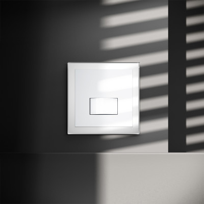 Датчик движения встраиваемый VOLTUM S70, (белый глянцевый), VLS070501