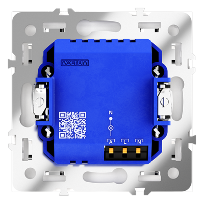 Датчик движения встраиваемый VOLTUM S70, (белый глянцевый), VLS070501