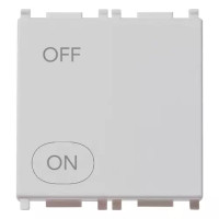 Vimar Выключатель 2P 20AX 2 модуля, серебро, 14016.2.SL