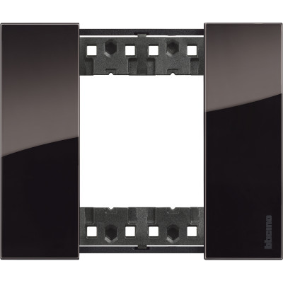KA4802DG Bticino LIVING NOW. Декоративная рамка 2 модуля.Цвет "Ночь", KA4802DG