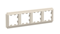ATN100204 - ATLASDESIGN ANTIQUE 4-постовая РАМКА, универсальная, БЕЖЕВЫЙ, Systeme Electric