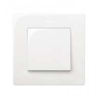 Выключатель 1-клавишный, Simon 24 Harmonie, цвет белый