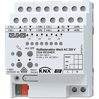 Актуатор жалюзи, 4-канальная AC 230 V, 2504REGHER