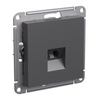 ATN001481 - ATLASDESIGN РОЗЕТКА телефонная RJ11, механизм, БАЗАЛЬТ, Systeme Electric
