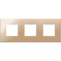 Vimar Накладка на Eikon Exe на 6 модулей (2+2+2) расстояние между центрами 71мм, золото, 22644.82 Vimar Накладка на Eikon Exe на 6 модулей (2+2+2) расстояние между центрами 71мм, золото, 22644.82