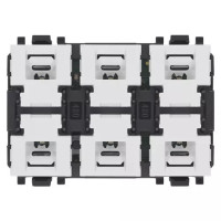 Vimar Контроллер программируемый с 6 кнопками и реле для жалюзи 3М, 30487