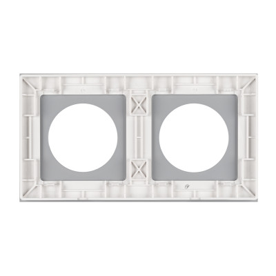 043835 - Рамка стеклянная FRM-GLARE-GC-2-WH (Arlight, -)